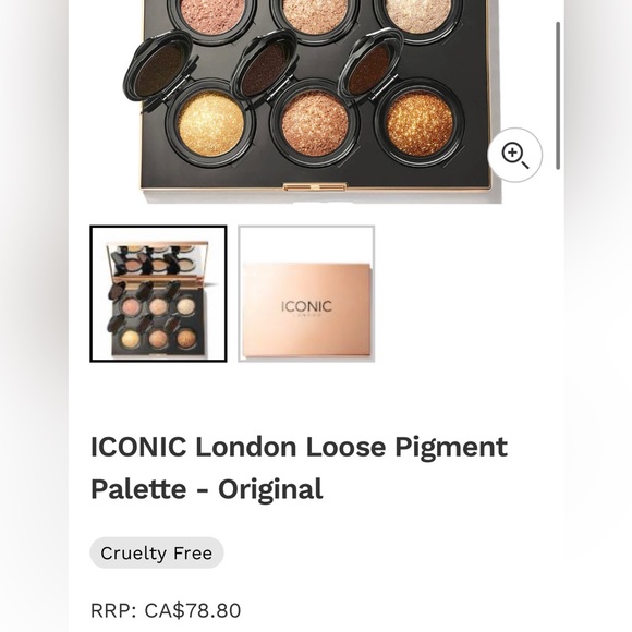 BNIB ICONIC London loose pigment palette - Picture 8 of 9